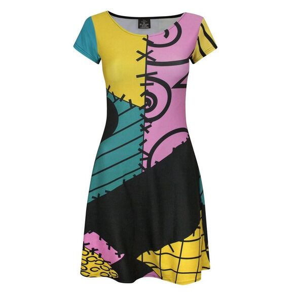 Nightmare Before Christmas Womens/Ladies Sally Costume Dress / Multicoloured - Picture 1 of 1